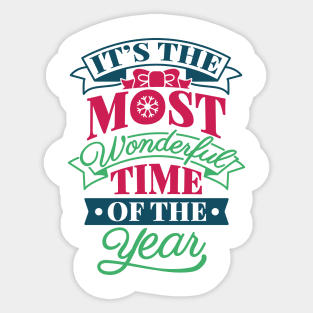 Best Gift for Merry Christmas - It's The Most Wonderful Time Of The Year Sticker